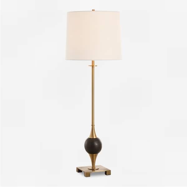 slide 2 of 7, Uttermost Dempsey Marble Buffet Lamp