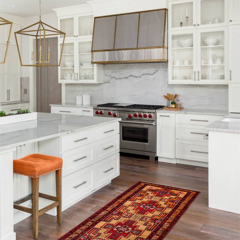 ECARPETGALLERY Hand-knotted Konya Anatolian Tan Wool Rug - 3'9 x 10'8