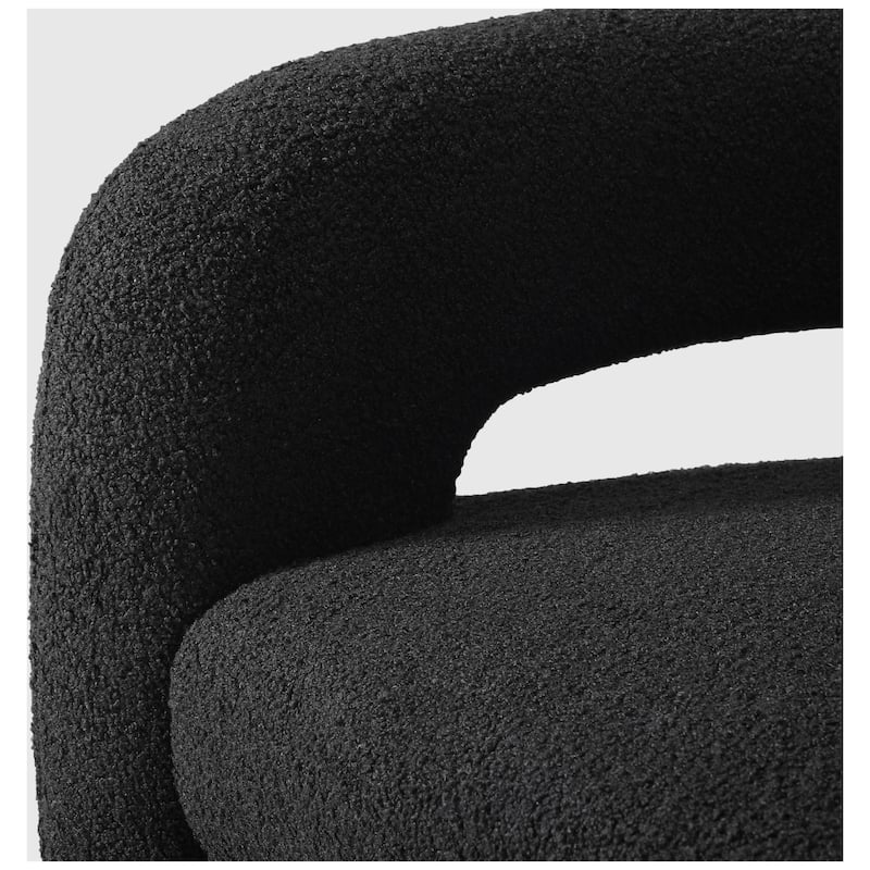 Bayville 29" Wide Sherpa Swivel Chair