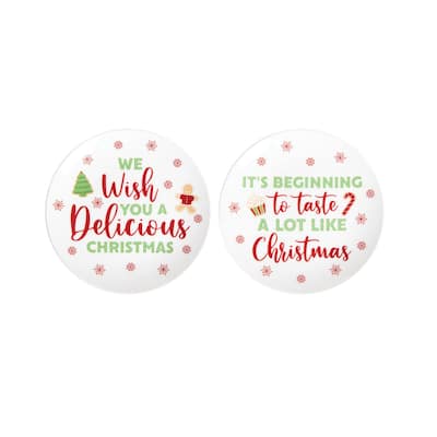 Delicious Christmas Plate Set of 2