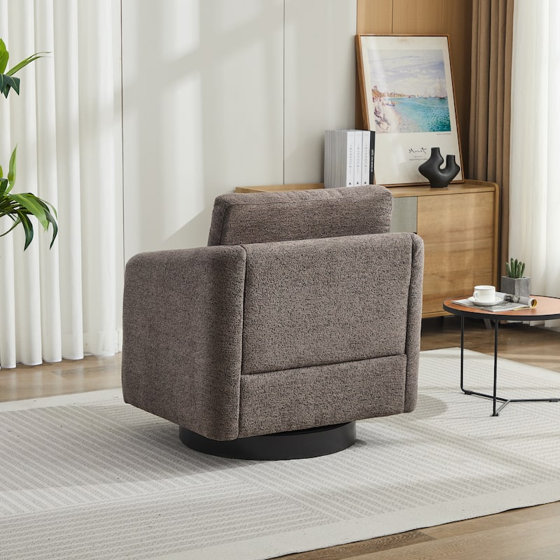 31.5"W Swivel Accent Chair and Comfy Round Accent Single Sofa Chair, 360 Degree Club Chair