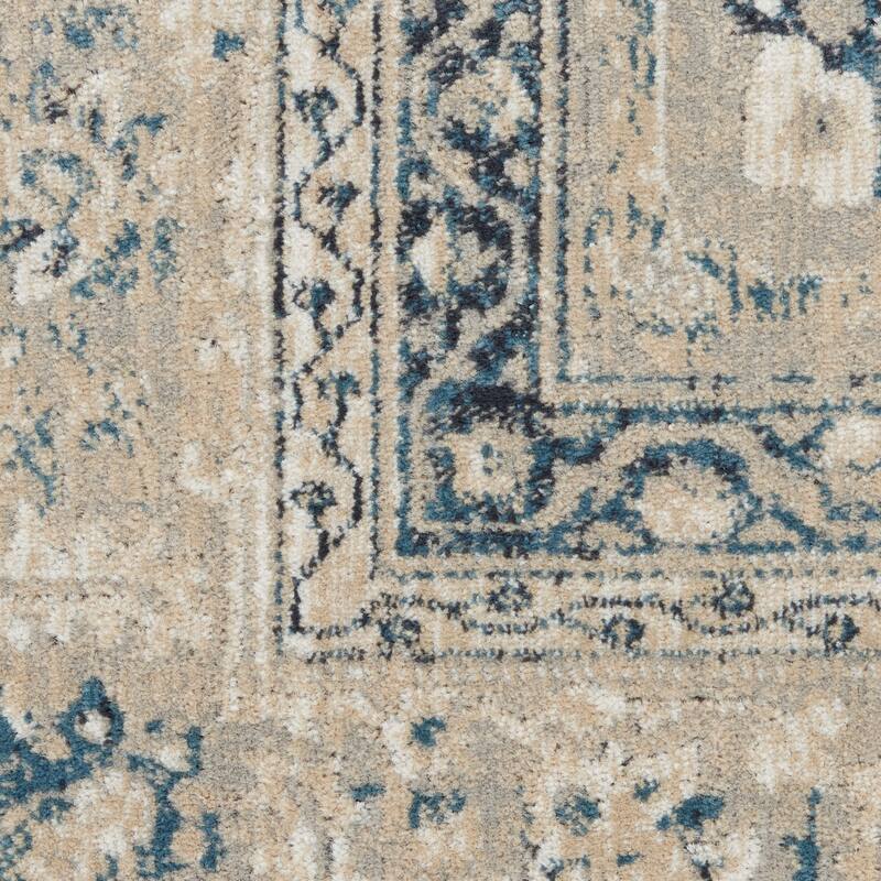 Malta Bordered Center Medallion Area Rug