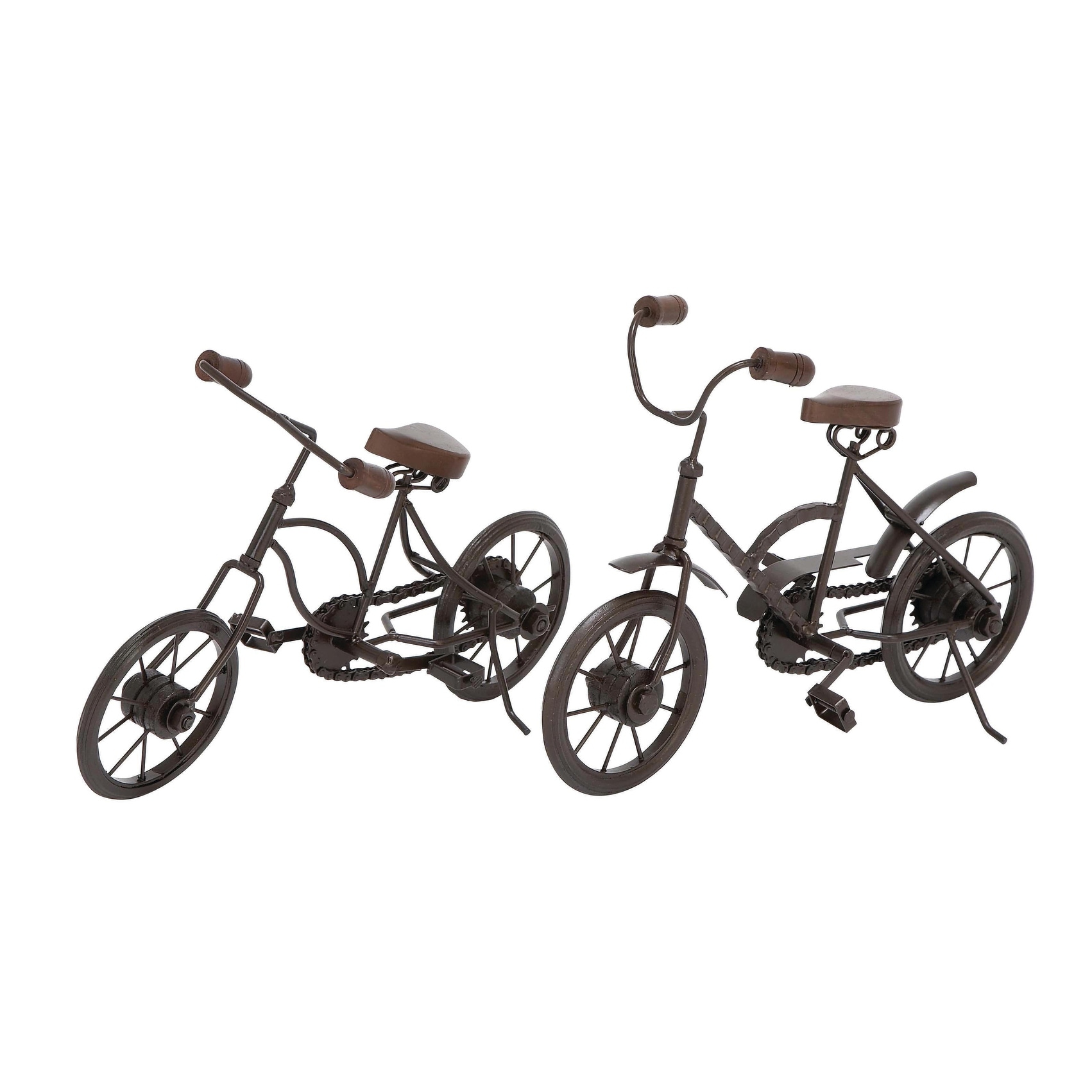 Metal Bike Sculpture - Set of 2 Black - Roche River Decor