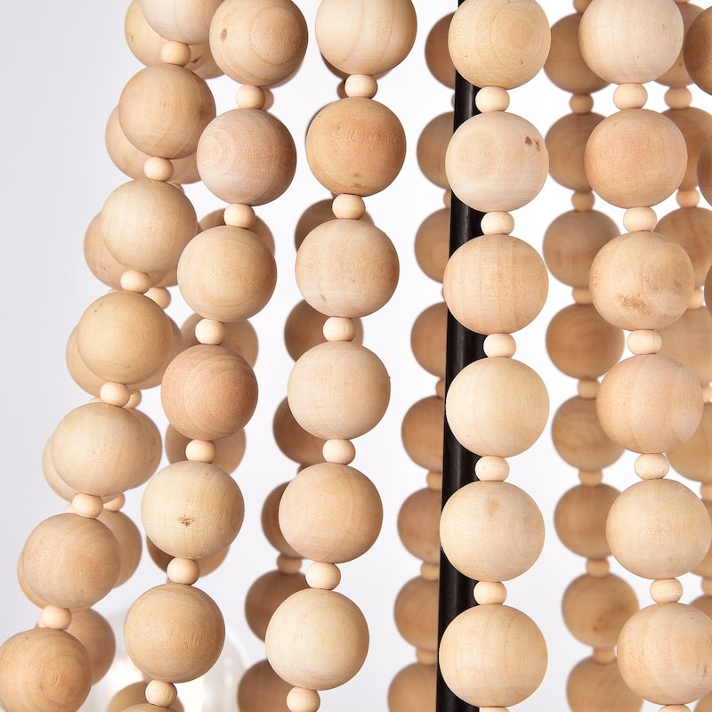 Monarch 8-Light Candle Style Chandelier With Wood Accents