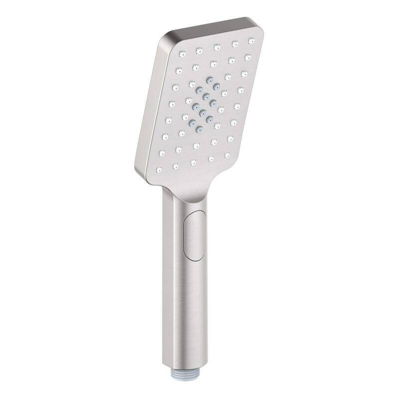 Cube 3 Settings ABS Handheld Shower Head - Brushed Nickel