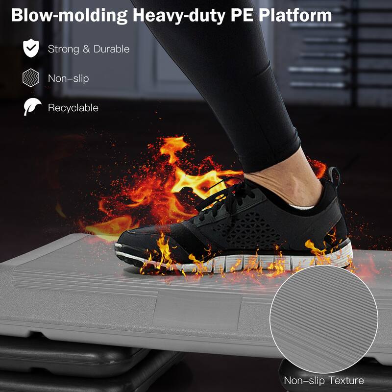 Costway 29'' Adjustable Workout Fitness Aerobic Stepper Exercise - See details