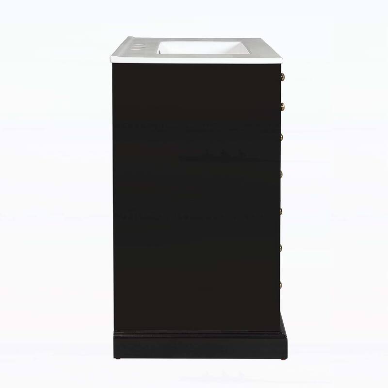 Freestanding Vanity Set with 2 Drawers& Soft Closing Doors