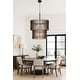 preview thumbnail 8 of 8, Varaluz Park Row 2-Tier Chandelier - Matte Black/French Gold