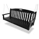 preview thumbnail 4 of 5, Trex Outdoor Furniture Yacht Club POLYWOOD Bench Swing Charcoal Black