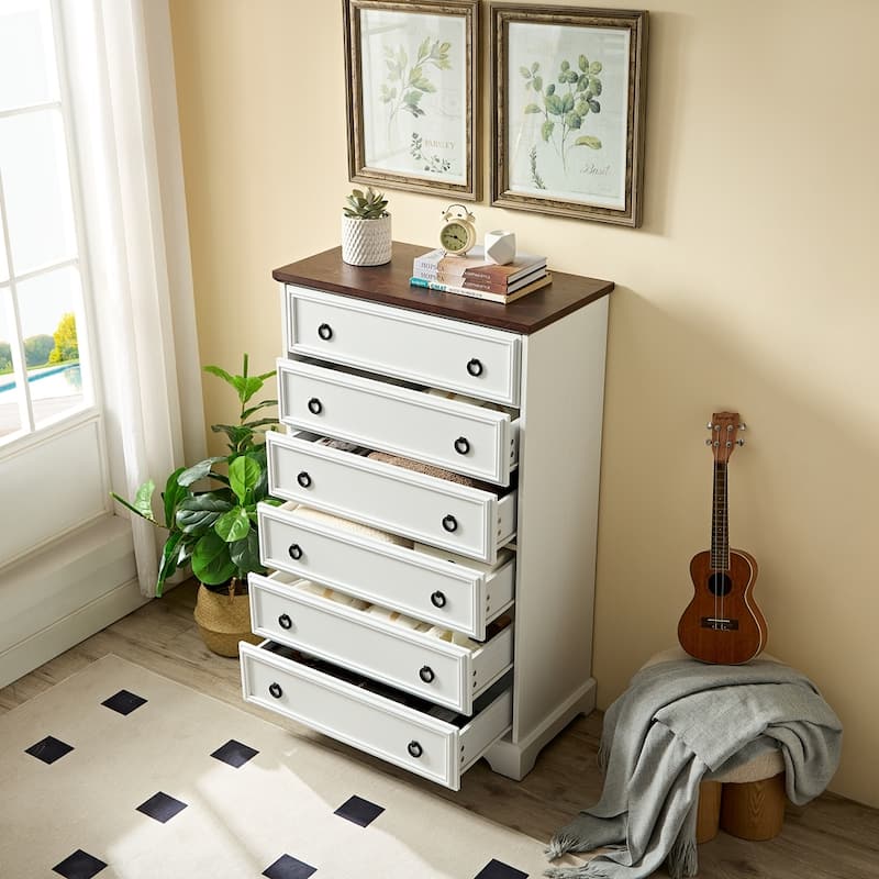 Tall Chest of Drawers Closet Organizers & Storage Clothes - White
