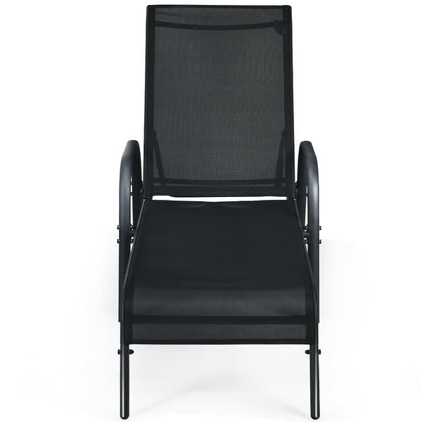 Shop Goplus Patio Chaise Lounge Outdoor Folding Recliner Chair W Overstock 23140352