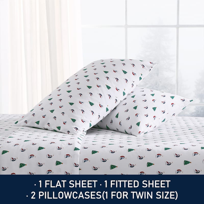Nautica Cozy Brushed Flannel Printed Sheet Sets