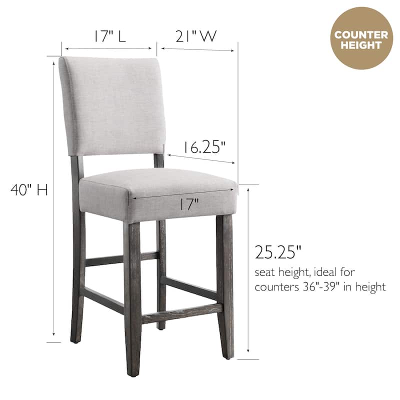 Leick Home Brax Upholstered Counter Height Barstool