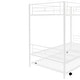 preview thumbnail 7 of 7, 2 In 1 Multifunction Twin Over Twin Metal Bunk Bed With Trundle