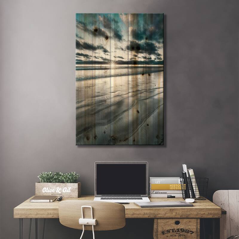 Silver Sun Print On Wood by Danita Delimont - Multi-Color