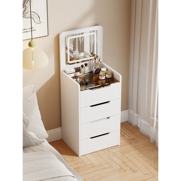 3 in 1 Vanity Desk with Plip Top Mirror