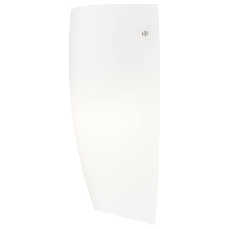 Access Lighting Daphne 1 Light Wall Sconce - Brushed Steel Finish - Opal Shade