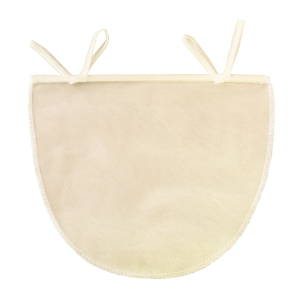 Beyond Gourmet Unbleached Reusable 11" x 9" Nut Milk Bag - Almond Pulp Jelly Cheese Strainer - Tan