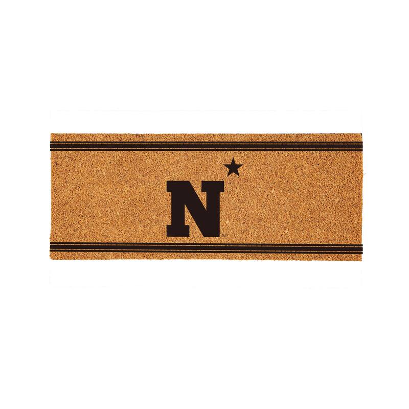 US Naval Academy Monochrome Indoor/Outdoor Coir Door Mat