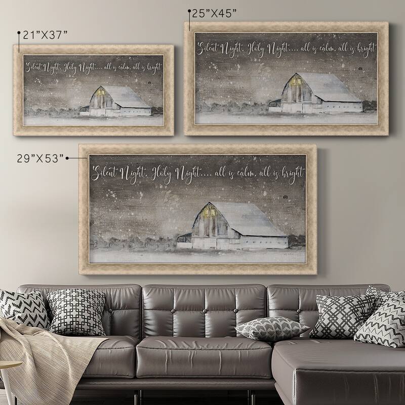 Silent Night Premium Framed Canvas- Ready to Hang