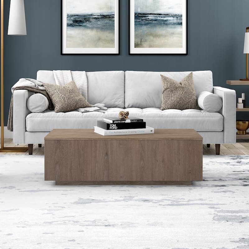 Reyes 48" Wide Rectangular Coffee Table