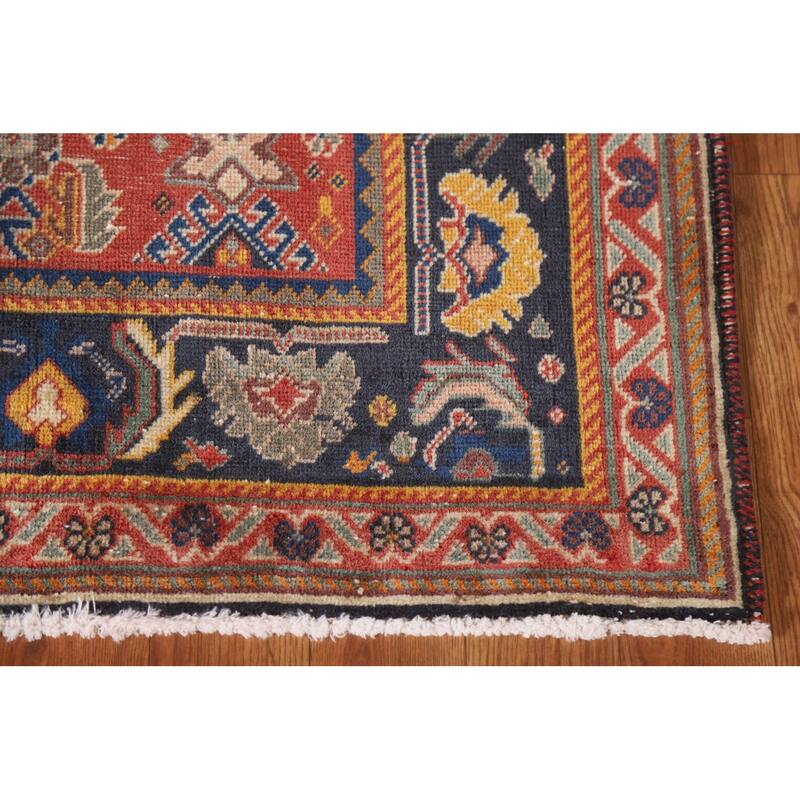 Vegetable Dye Shiraz Kashkoli Persian Antique Rug Handmade Wool Carpet - 3'5"x 5'0"