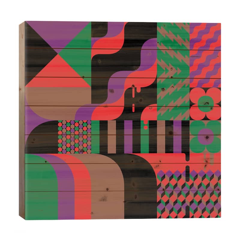Incense Print On Wood by Greg Mably - Multi-Color - 26x26x1.5