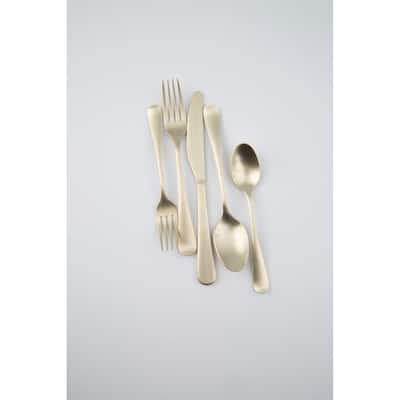 Cambridge Silversmiths Rhiannon Copper Satin 20-Piece Flatware Set, Service for 4
