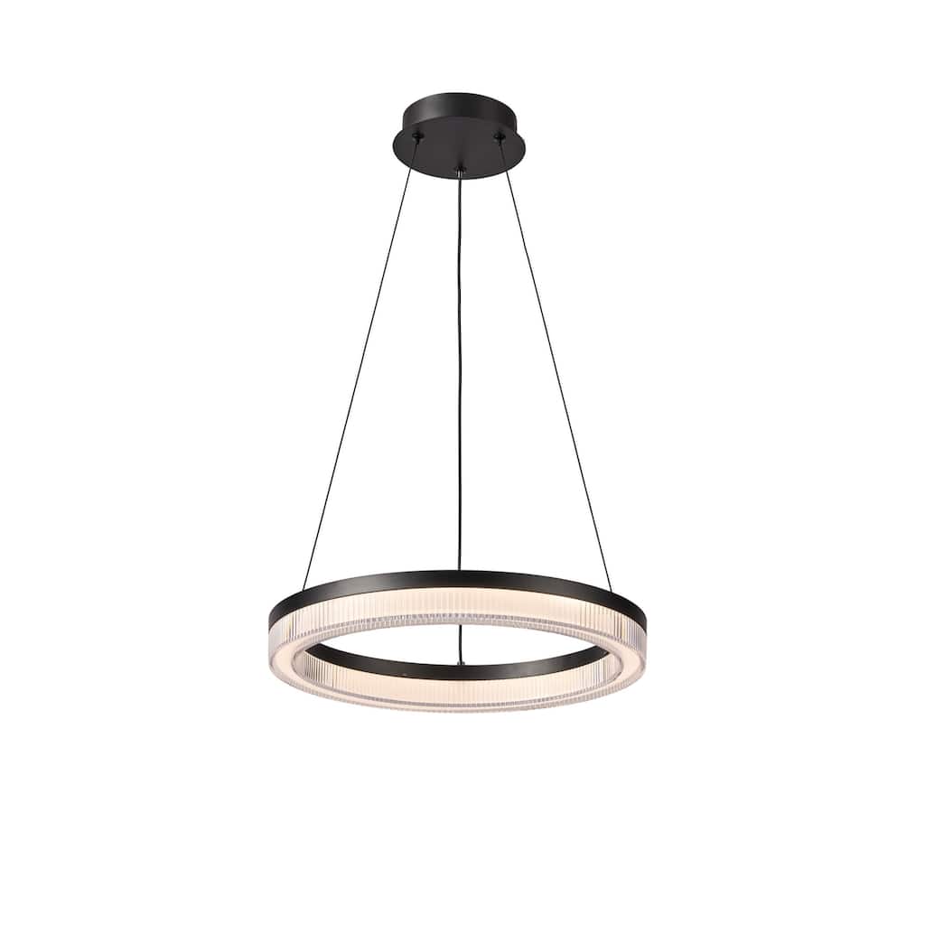 Artcraft Ari Integrated LED Pendant - Black Finish