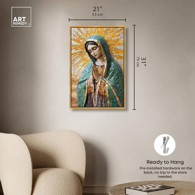 Tessellated Tepeyac Vision Canvas by Art Remedy