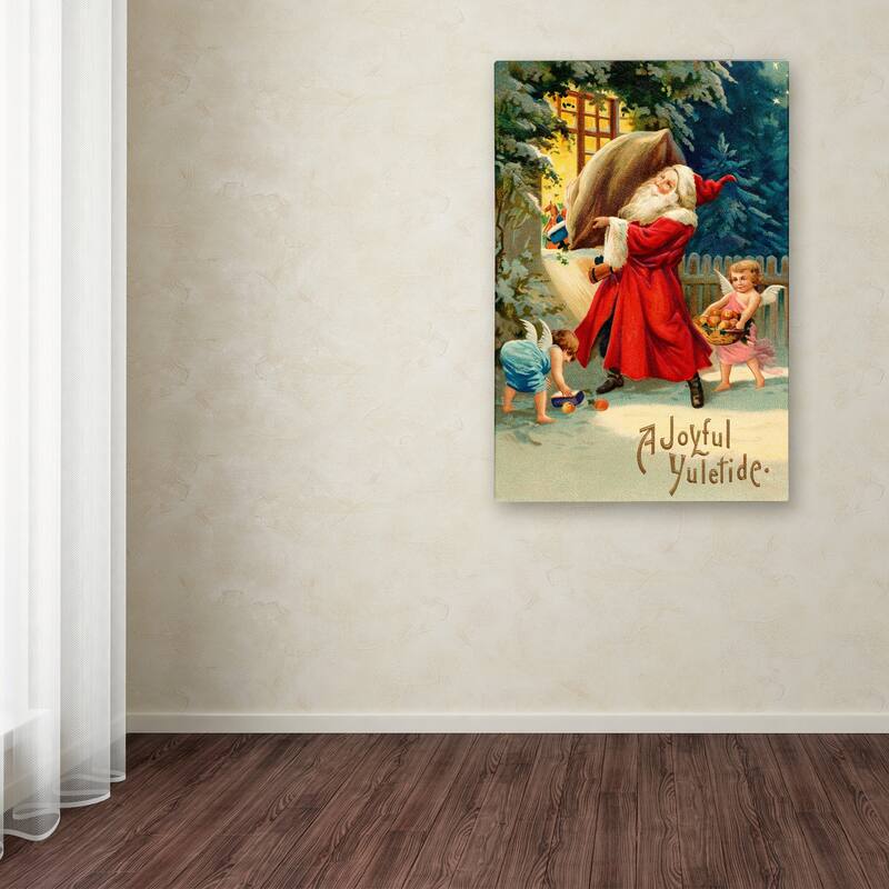 Vintage Apple Collection 'Vintage Xmas 5' Canvas Art