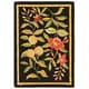preview thumbnail 62 of 104, SAFAVIEH Handmade Chelsea Jalisa French Country Floral Wool Rug 1'8" x 2'6" - Black - Rectangle