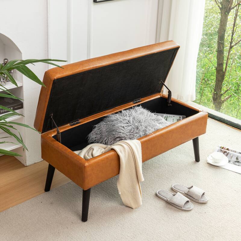 Storage Bench for Bedroom End of Bed - Brown