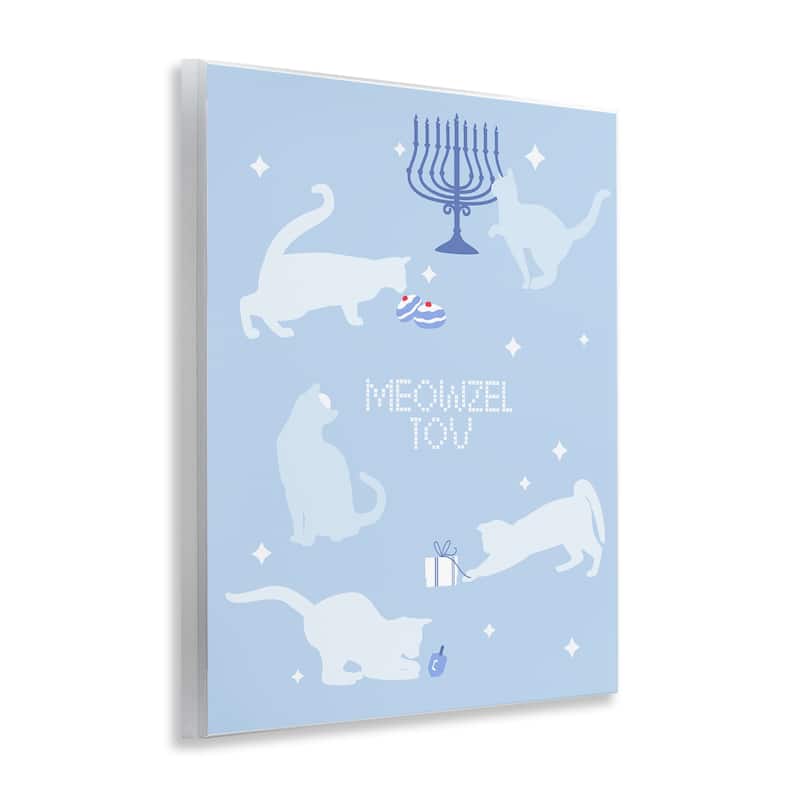 Stupell Meowzel Tov Seasonal Cats Wall Plaque Art Design By Lil' Rue