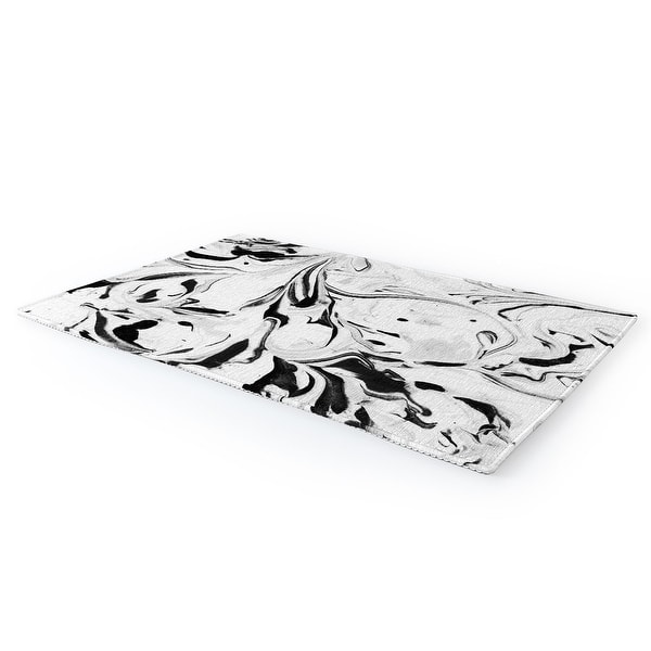 Deny Designs Black and White Marble Area Rug Bed Bath & Beyond 32750793
