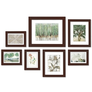 Soft Nature by by PI Creative 7 Piece Framed Gallery Wall Art Set