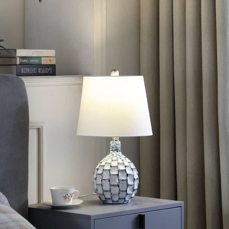 Marin Coastal Blue Ceramic Table Lamp