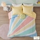 preview thumbnail 9 of 22, Jessie Yellow Rainbow Sunburst Reversible Cotton Comforter Set by Urban Habitat Kids