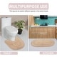 preview thumbnail 8 of 58, Hampton Crochet Bathmat 100% Cotton Non-Slip Bathroom Rug Set, Machine Washable Bath Rug, 5 Piece Bath Mat Set with Contour