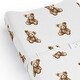 preview thumbnail 4 of 4, Sweet Jojo Designs Boho Teddy Bear Boy, Girl, Gender Neutral Changing Pad Cover Sheet - Brown, Watercolor, Wholesome Aesthetic