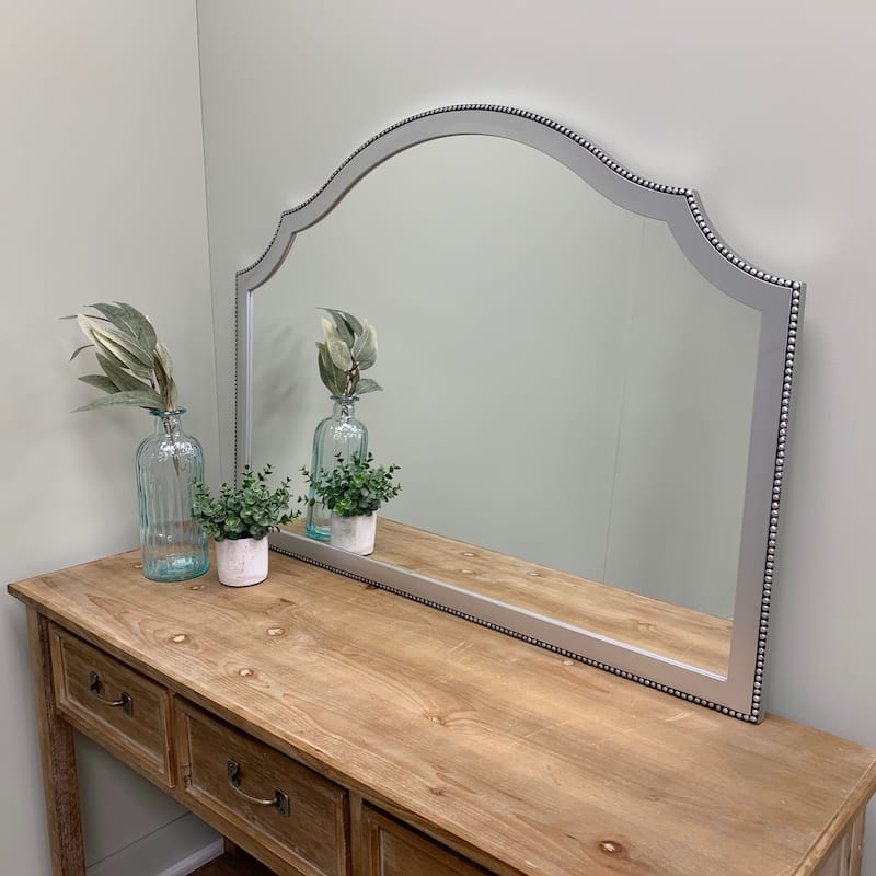 Van Buren Framed Mantel Mirror - Peaks Cathedral - 38.4x27.4