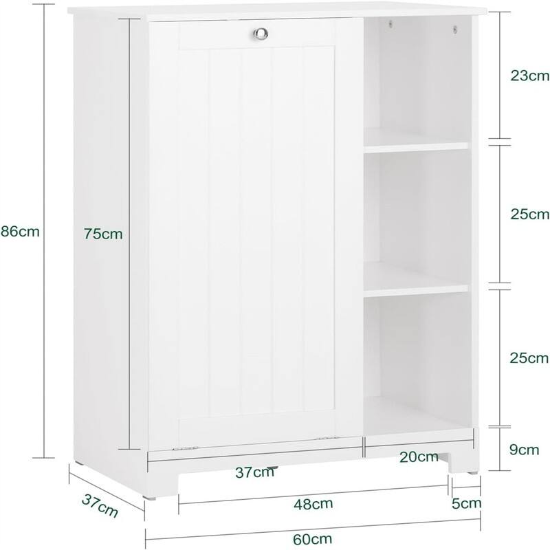 Laundry Cabinet Laundry Chest Bathroom Storage Cabinet - 23.6"L x 15"W x 33.5"H