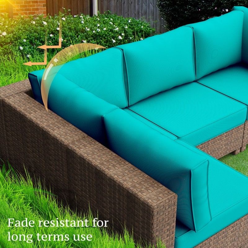 14 Piece Patio Furniture Cushion Set Outdoor Sofa Replacement Cushions