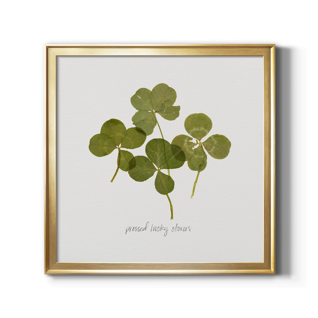 Pressed Clover I-Premium Framed Canvas - Ready to Hang
