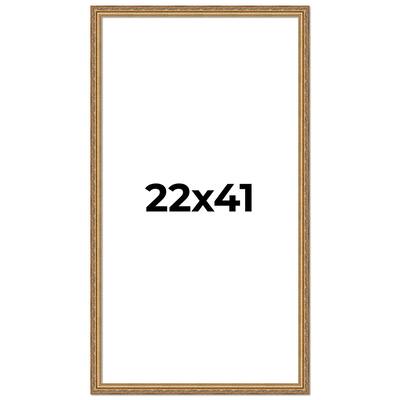 22x41 Frame Red Solid Wood Picture Frame Width 1.75 Inches | Interior Frame Depth 1 13/16 Inches