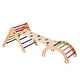 preview thumbnail 16 of 42, Wood Climbing Toy Set Pine 5-in-1 Play Gym for Kid's