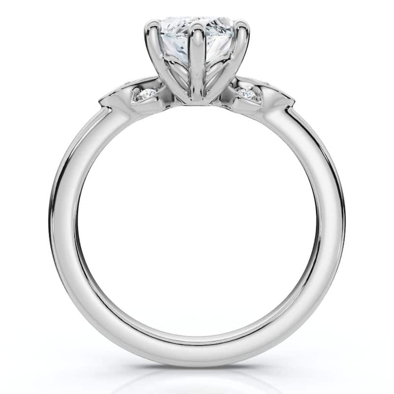 Bliss Diamond Certified 2.04Ct Fiore Marquise Diamond Engagement Ring Gold or Platinum Lab