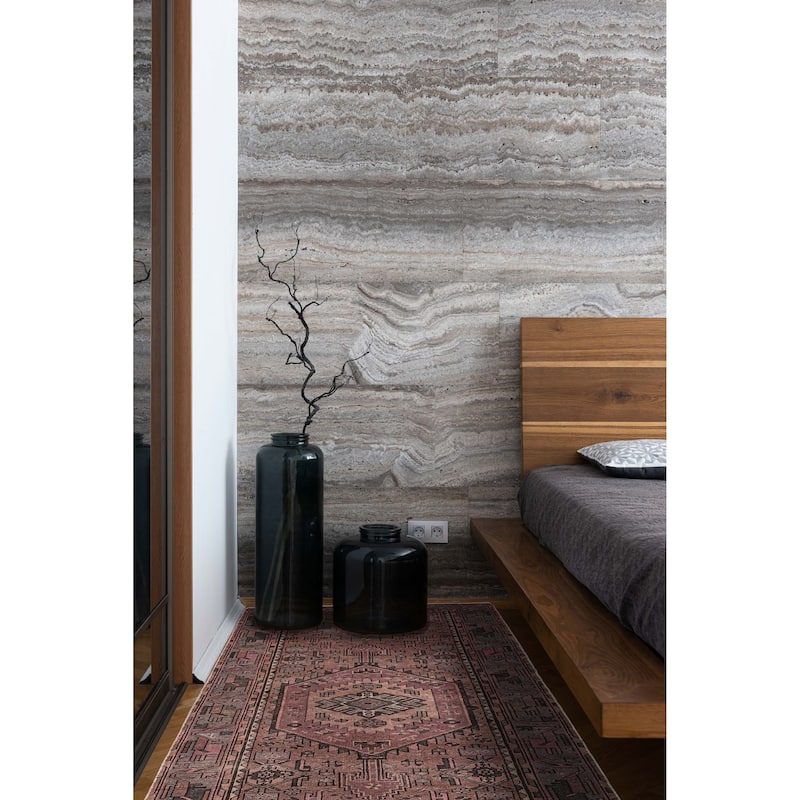 ECARPETGALLERY Hand-knotted Antalya Vintage Copper Wool Rug - 4'2 x 7'0