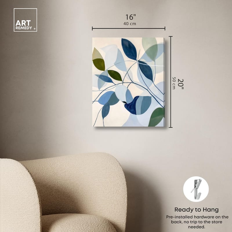 Woven Botanicals I Canvas by Art Remedy, Gallery Wrapped