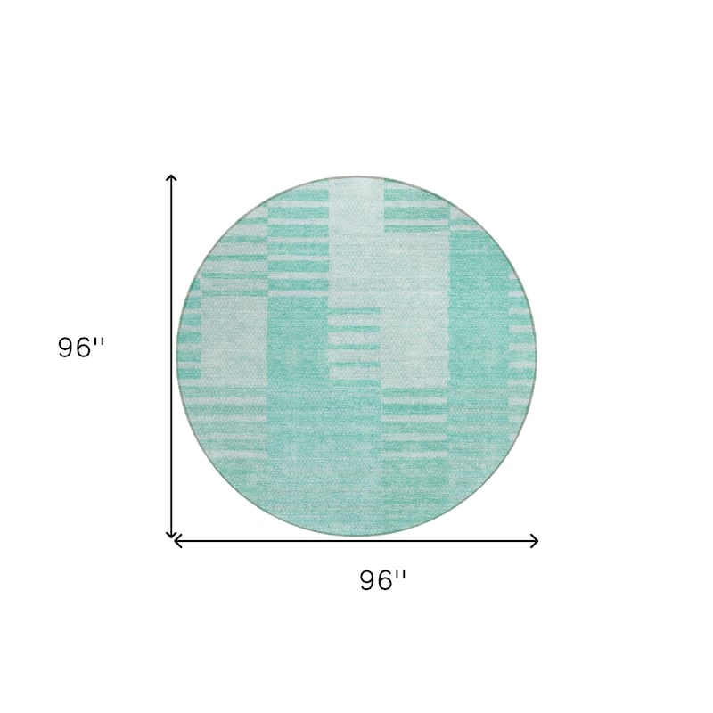 HomeRoots Striped Transitional Rectangle Outdoor Rug